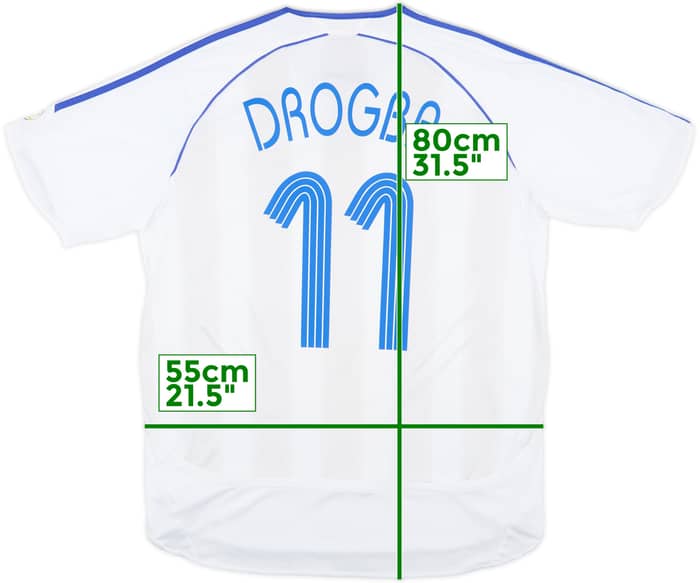 2006-07 Chelsea Away Shirt Drogba #11 - 9/10 - (L)