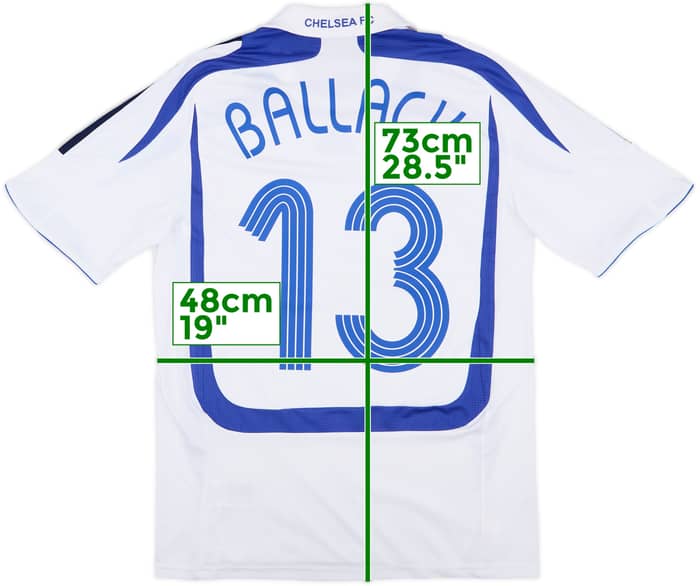 2007-08 Chelsea Third Shirt Ballack #13 - 8/10 - (M)