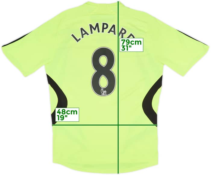 2007-08 Chelsea Away Shirt Lampard #8 - 7/10 - (M)