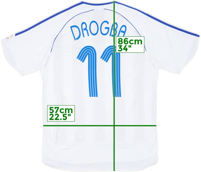 2006-07 Chelsea Away Shirt Drogba #11 - 8/10 - (L)