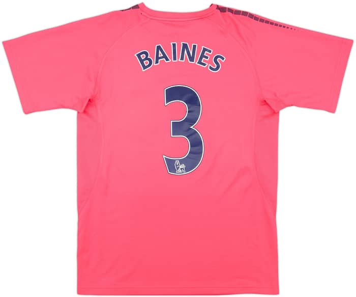 2010-11 Everton Away Shirt Baines #3 - 8/10 - (M)