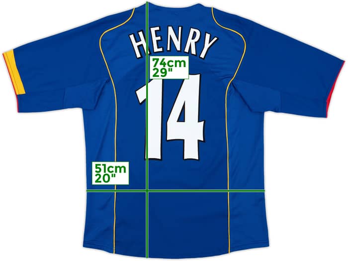 2004-06 Arsenal Away Shirt Henry #14 - 10/10 - (M)