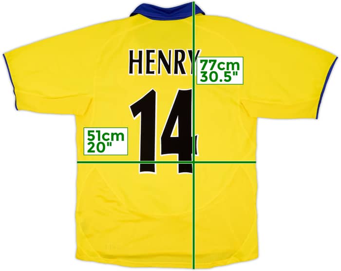 2003-05 Arsenal Away Shirt Henry #14 - 9/10 - (M)