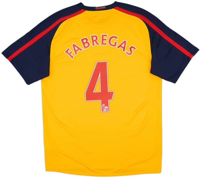 2008-09 Arsenal Away Shirt Fabregas #4 - 6/10 - (M)