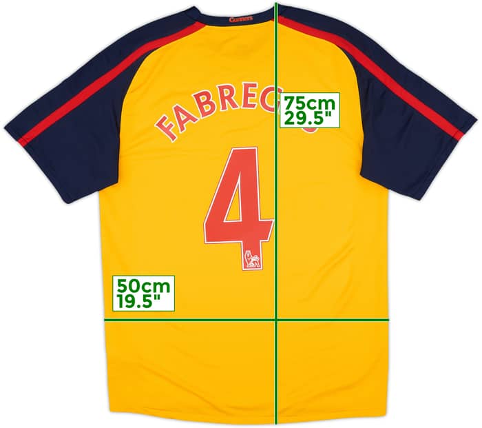 2008-09 Arsenal Away Shirt Fabregas #4 - 6/10 - (M)