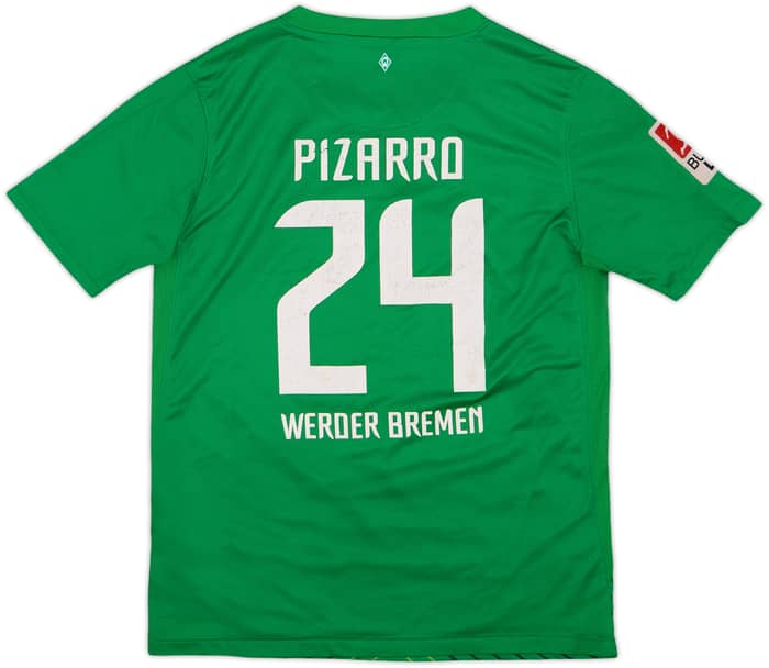 2011-12 Werder Bremen Home Shirt Pizarro #24 - 6/10 - (L.Boys)