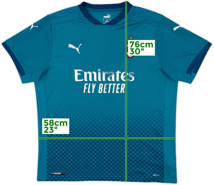 2020-21 AC Milan Third Shirt - 5/10 - (XL)