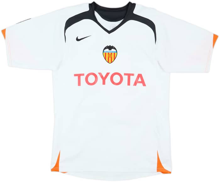 2005-06 Valencia Home Shirt David Villa #7 - 8/10 - (S)