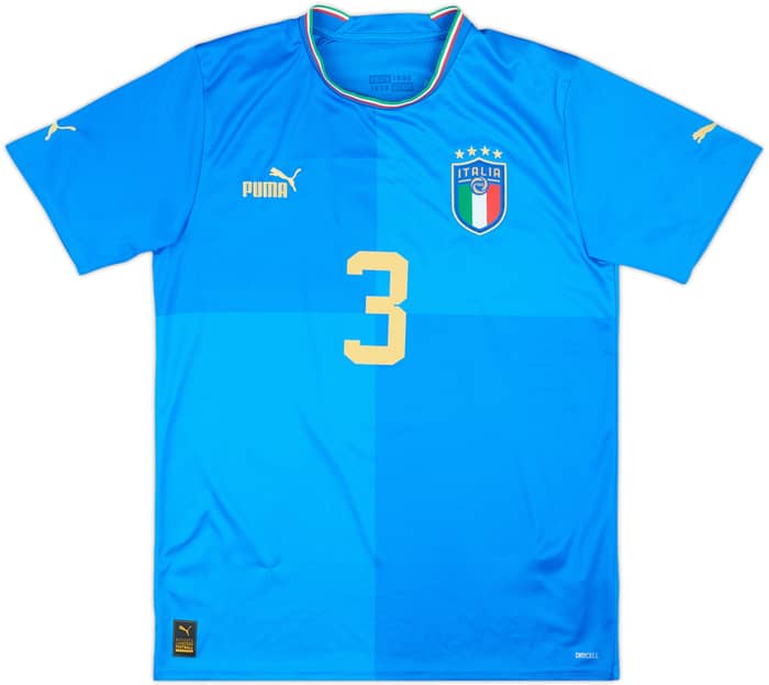 2022-23 Italy Home Shirt Chiellini #3 - 9/10 - (M)