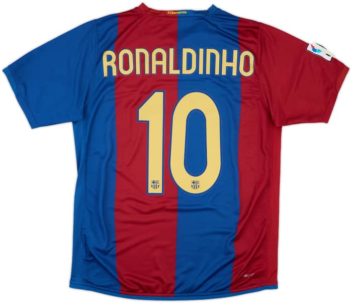 2006-07 Barcelona Home Shirt Ronaldinho #10 - 6/10 - (M)
