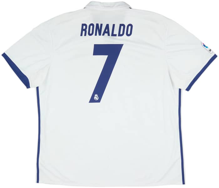 2016-17 Real Madrid Home Shirt Ronaldo #7 - 8/10 - (XXL)