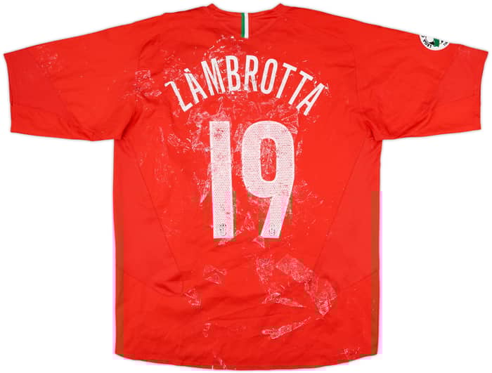 2005-06 Juventus Away Shirt Zambrotta #19 - 4/10 - (L)