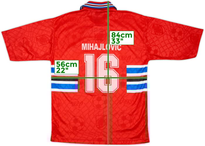 1995-96 Sampdoria Third Shirt Mihajlovic #16 - 8/10 - (XL)