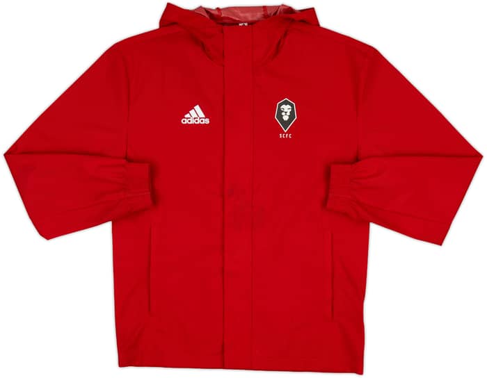 2023-24 Salford City adidas Hooded Rain Jacket - 5/10 - (XS)
