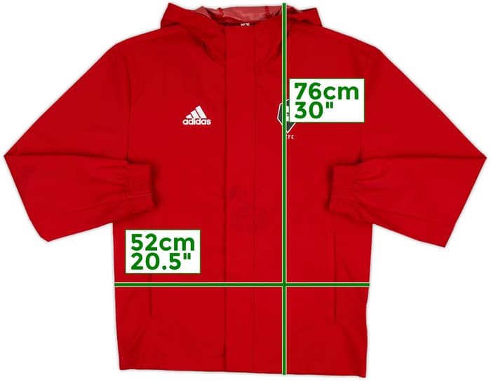 2023-24 Salford City adidas Hooded Rain Jacket - 5/10 - (XS)