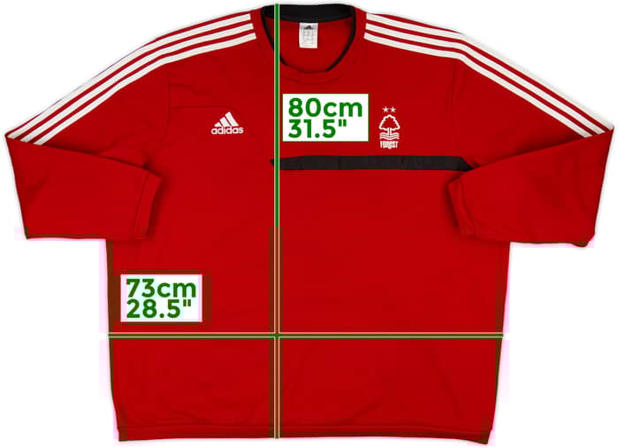 2013-14 Nottingham Forest adidas Sweat Top - 8/10 - (3XL)