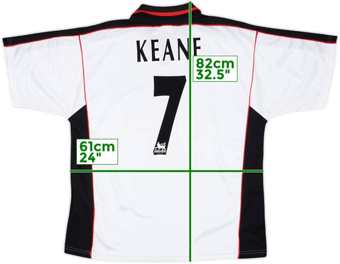 1999-00 Coventry Away Shirt Keane #7 - 9/10 - (XL)