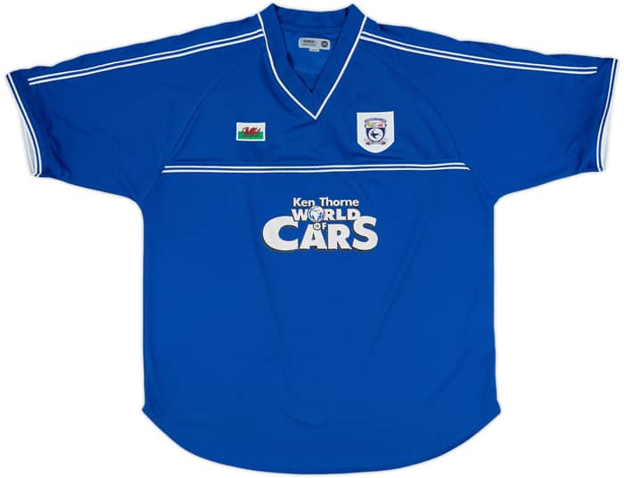 2001-02 Cardiff Home Shirt - 8/10 - (XL)