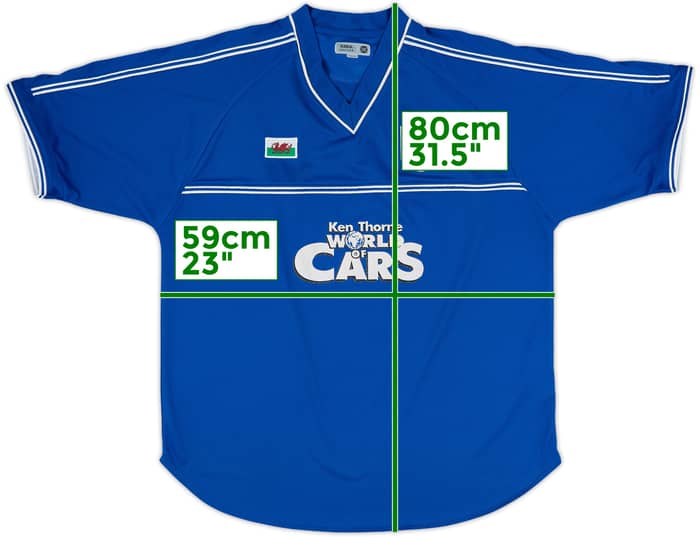 2001-02 Cardiff Home Shirt - 8/10 - (XL)