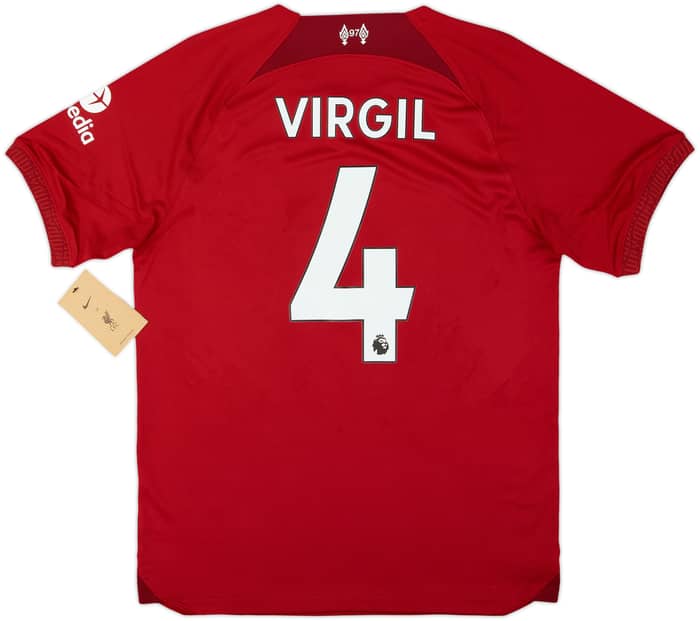 2022-23 Liverpool Home Shirt Virgil #4 (S)