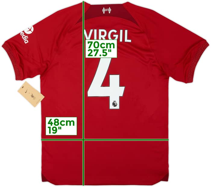 2022-23 Liverpool Home Shirt Virgil #4 (S)