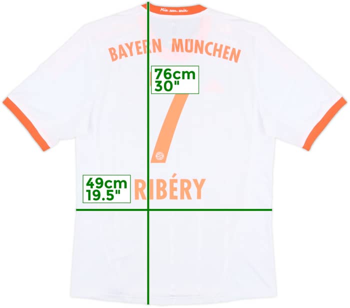 2012-13 Bayern Munich Away Shirt Ribery #7 - 5/10 - (M)