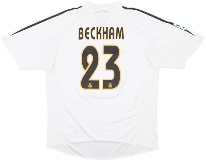 2004-05 Real Madrid Home Shirt Beckham #23 - 7/10 - (L)