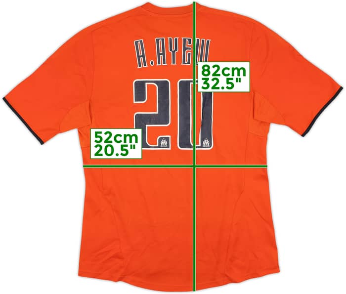 2011-12 Olympique Marseille Third Shirt A.Ayew #20 - 6/10 - (L)