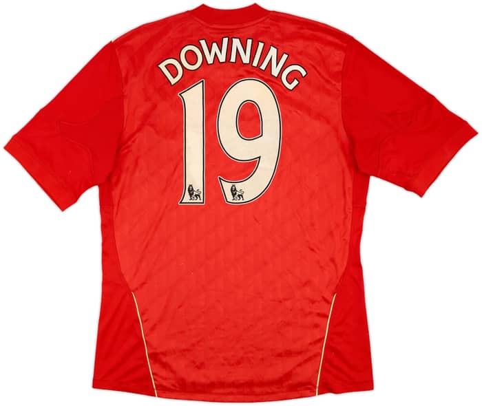 2010-12 Liverpool Home Shirt Downing #19 - 4/10 - (L)