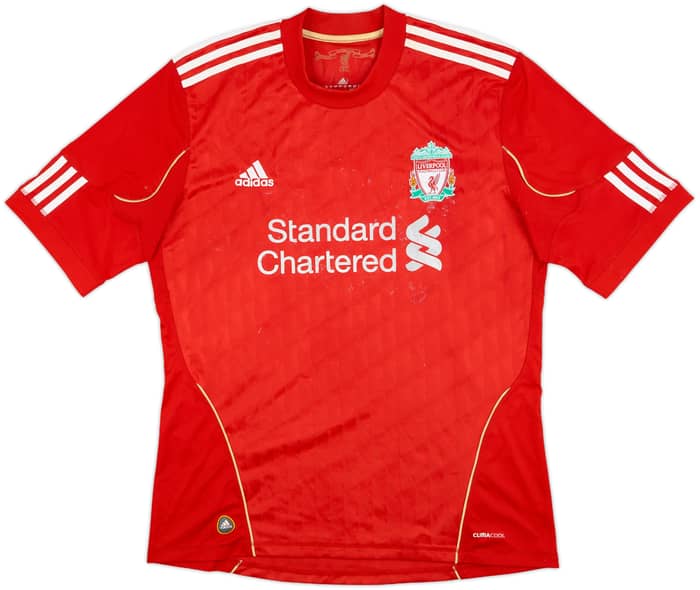 2010-12 Liverpool Home Shirt Downing #19 - 4/10 - (L)