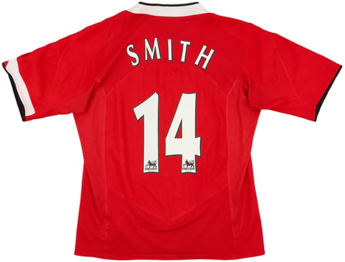 2004-06 Manchester United Home Shirt Smith #14 - 6/10 - (M)