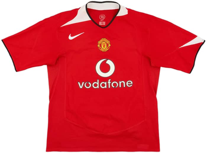 2004-06 Manchester United Home Shirt Smith #14 - 6/10 - (M)