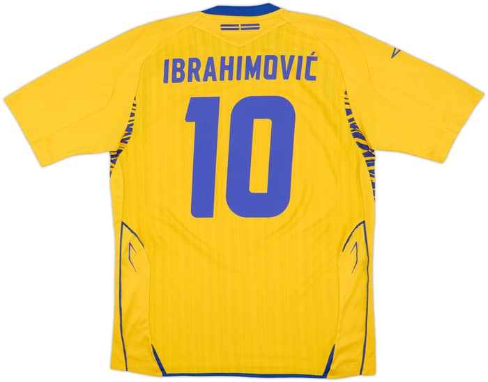 2007-09 Sweden Home Shirt Ibrahimovic #10 - 7/10 - (L)