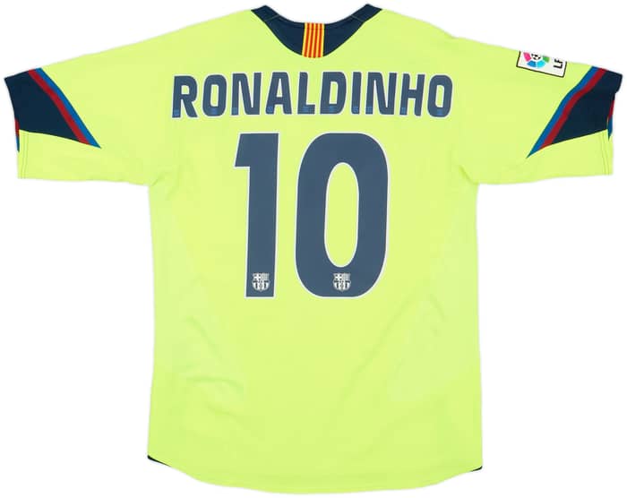 2005-06 Barcelona Away Shirt Ronaldinho #10 - 8/10 - (S)