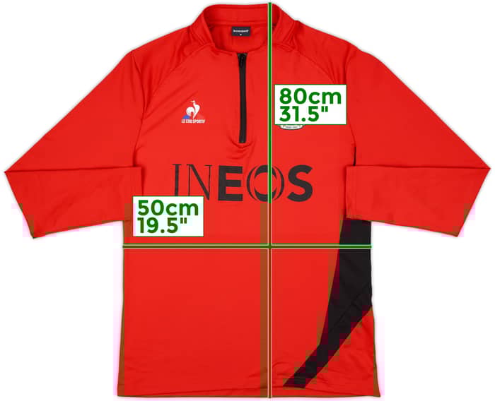 2023-24 Nice Le Coq Sportif 1/4 Zip Drill Top - 8/10 - (M)