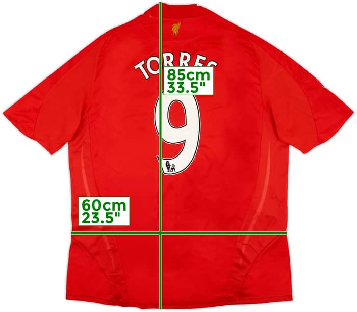 2008-10 Liverpool Home Shirt Torres #9 - 7/10 - (XL)