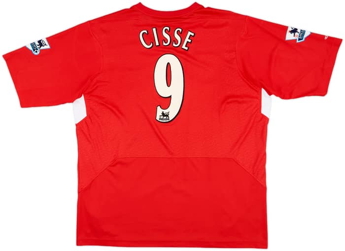 2004-06 Liverpool Home Shirt Cisse #9 - 5/10 - (XL)