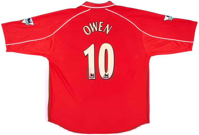 2000-02 Liverpool Home Shirt Owen #10 - 8/10 - (XXL)