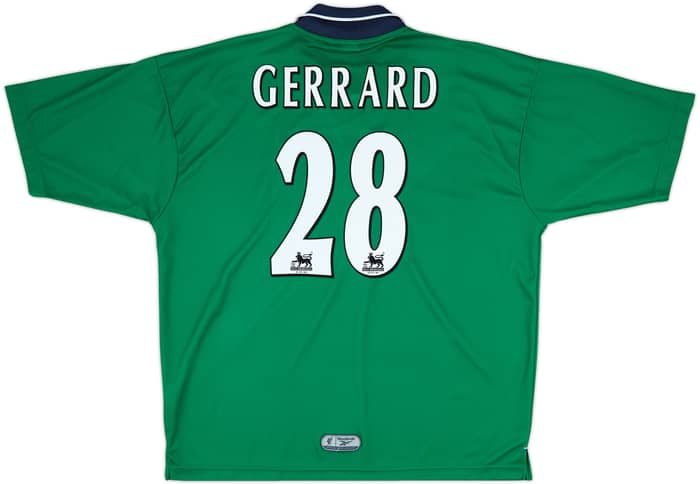 1999-00 Liverpool Away Shirt Gerrard #28 - 9/10 - (XL)