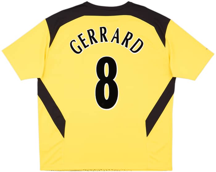 2004-06 Liverpool Away Shirt Gerrard #8 - 6/10 - (XL)