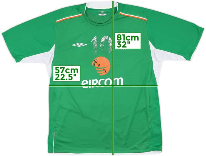 2004-06 Ireland Home Shirt #10 - 4/10 - (XL)