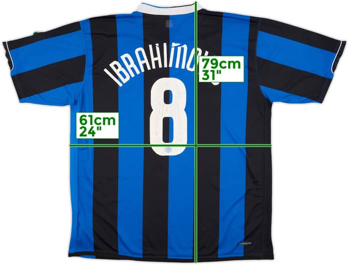 2006-07 Inter Milan Home Shirt Ibrahimovic #8 - 5/10 - (XL)
