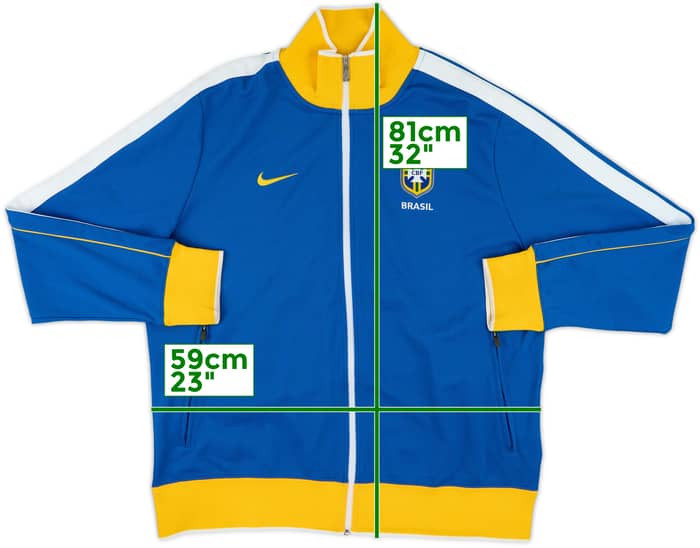 2010-12 Brazil Nike Track Jacket - 10/10 - (XL)