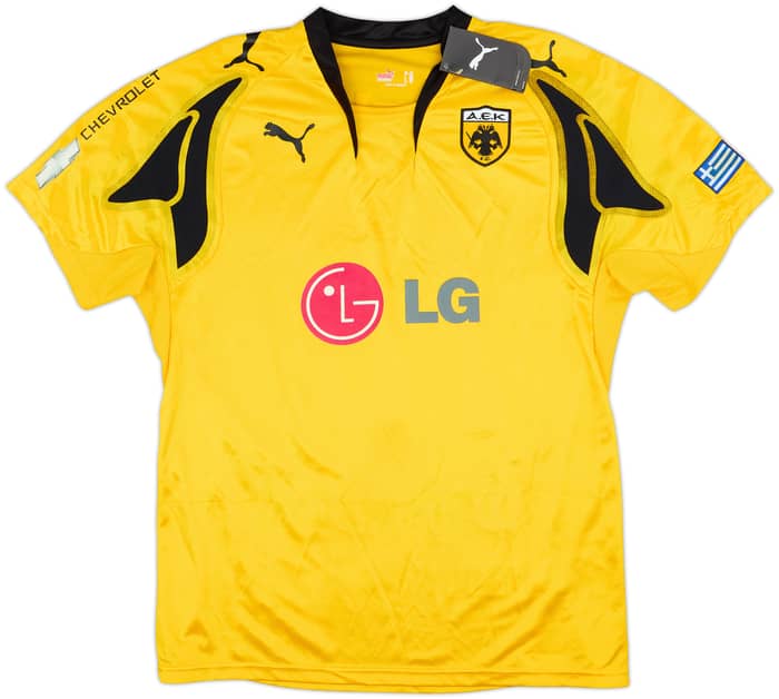 2007-08 AEK Athens Home Shirt Rivaldo #10 (XL)