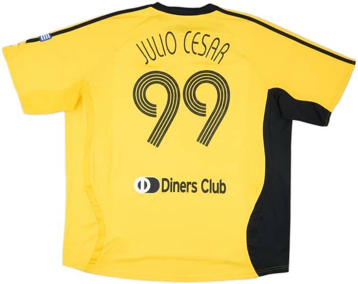 2006-07 AEK Athens Home Shirt Julio Cesar #99 - 7/10 - (XXL)