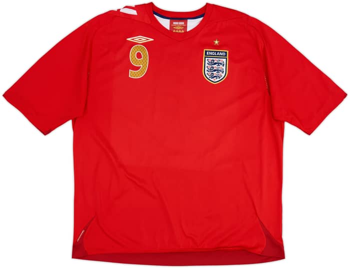2006-08 England Away Shirt Rooney #9 - 8/10 - (3XL)