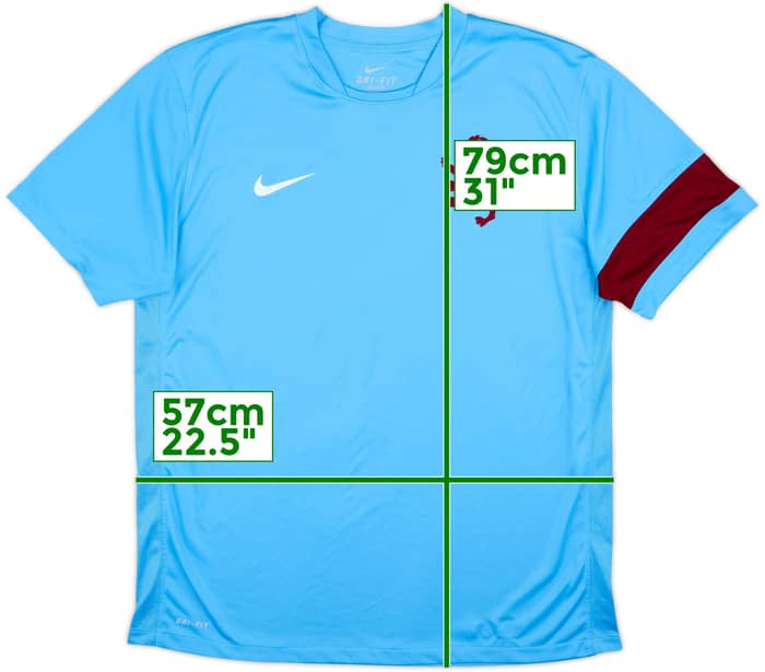 2010-11 Aston Villa Nike Training Shirt - 8/10 - (XL)