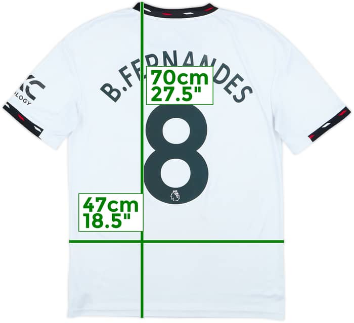 2022-23 Manchester United Away Shirt B.Fernandes #8 - 6/10 - (15-16 Years)