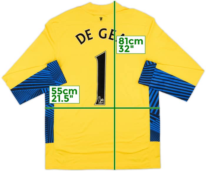 2011-12 Manchester United GK Shirt De Gea #1 - 6/10 - (L)