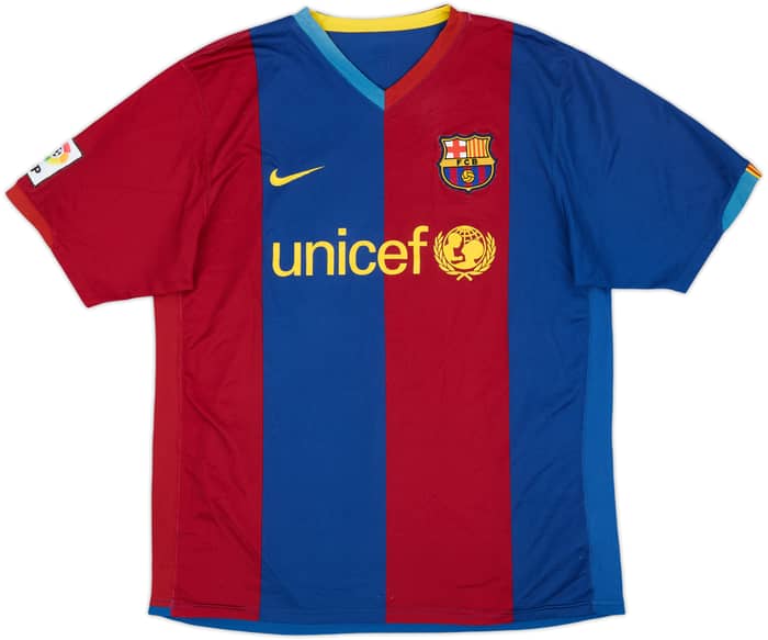 2006-07 Barcelona Home Shirt Messi #19 - 5/10 - (L)
